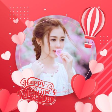 Khung avatar facebook kỷ niệm ngày lễ tình nhân Valentines