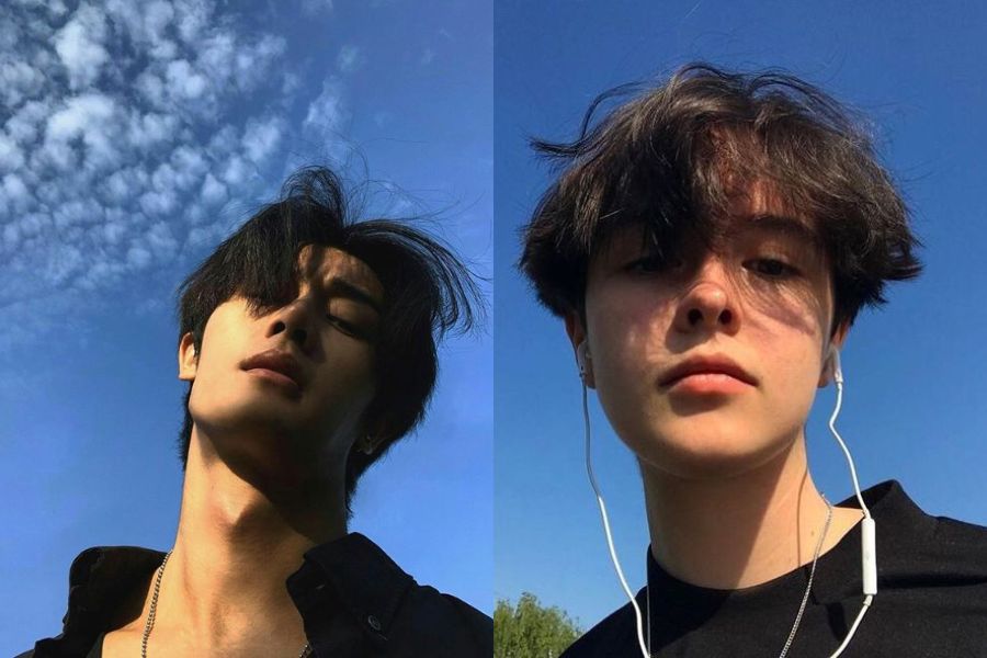 chụp hình selfie nam từ dưới lên