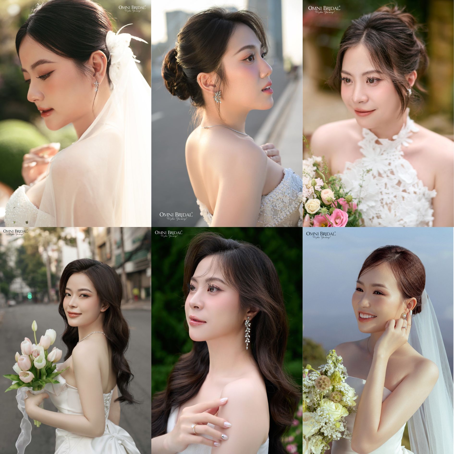 Cô dâu chụp cận mặt