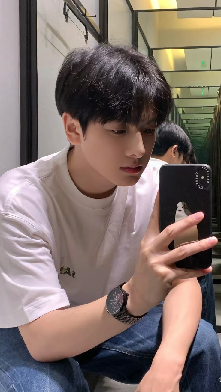 chụp ảnh trước gương