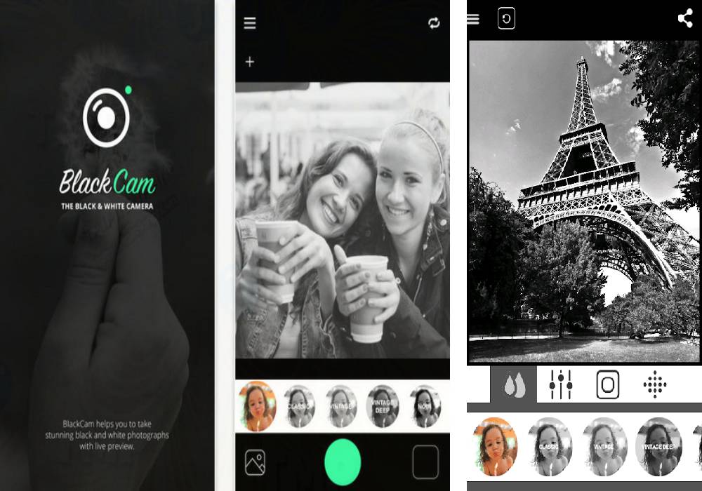 Sử dụng BlackCam để chụp ảnh đen trắng