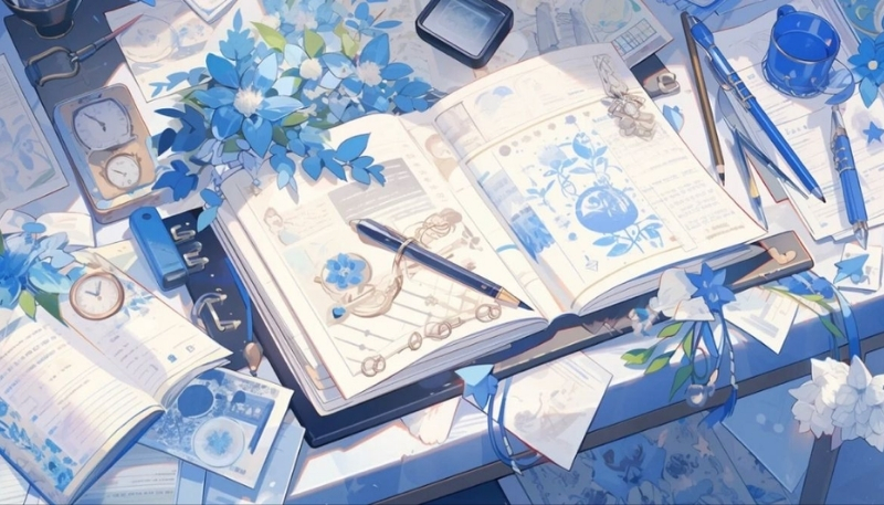 ảnh nền cute xanh dương 2