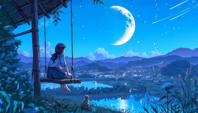 ảnh nền cute xanh dương 5