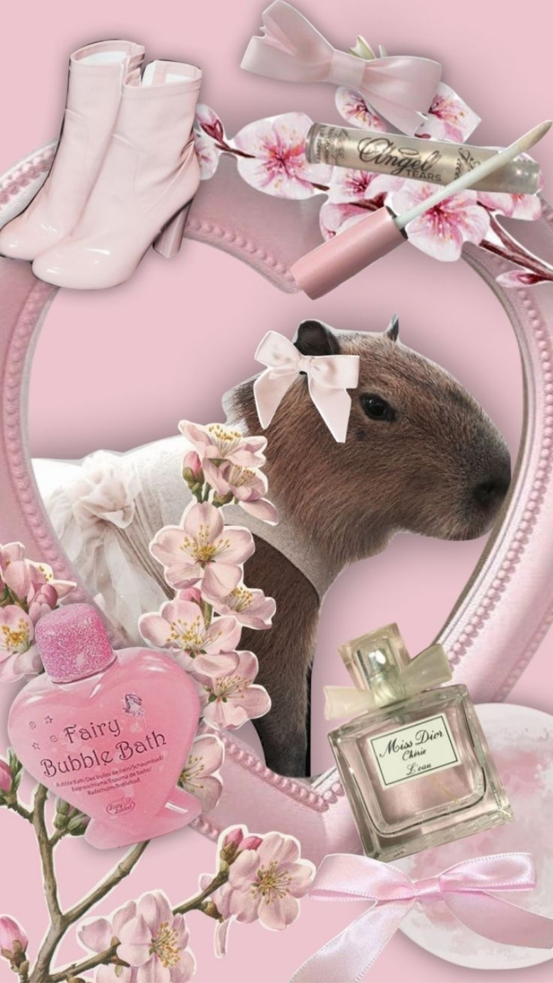 ảnh nền cute điện thoại capybara slay