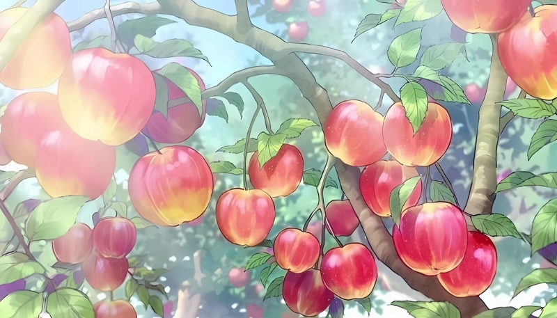 ảnh nền cute trái táo