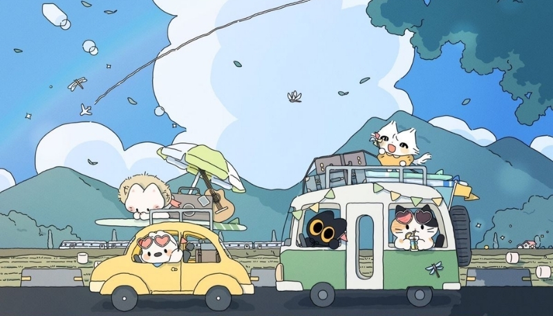 ảnh nền cute du lịch