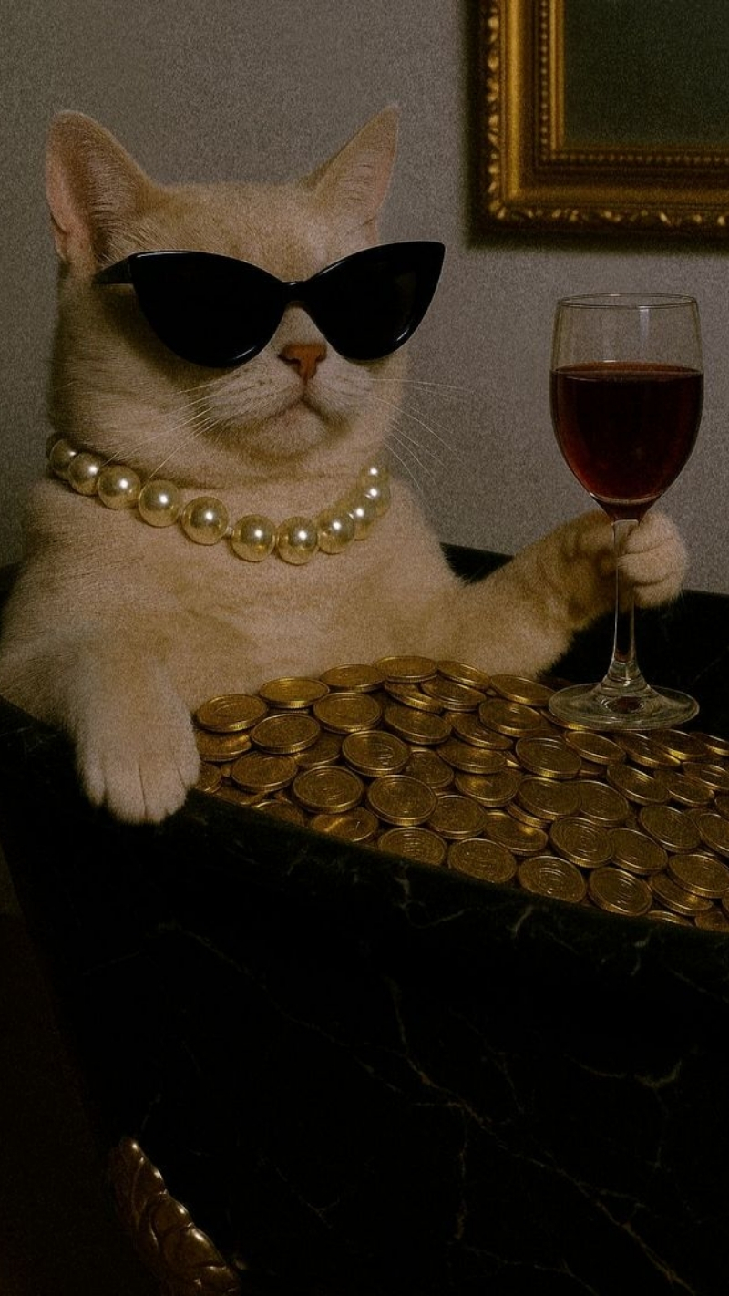 ảnh nền điện thoại mèo meme 7