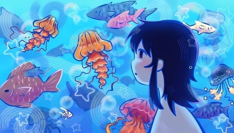 ảnh nền cute cậu bé áo vàng