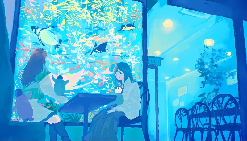 ảnh nền cute ngắm đại dương