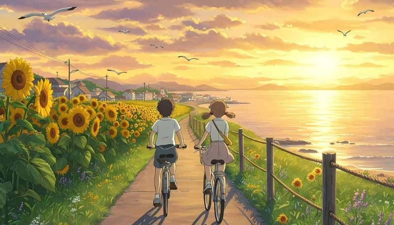 ảnh nền cute đồng cỏ xanh