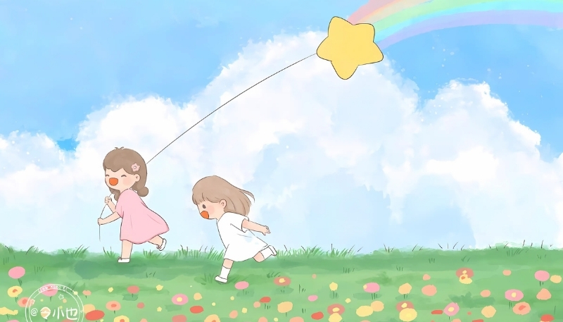 ảnh nền cute phù thủy tí hon