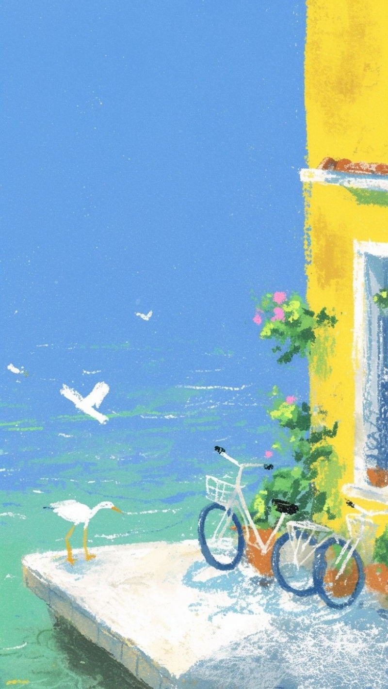 ảnh nền cute điện thoại xe đạp xinh