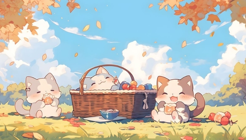 ảnh nền cute mèo cười