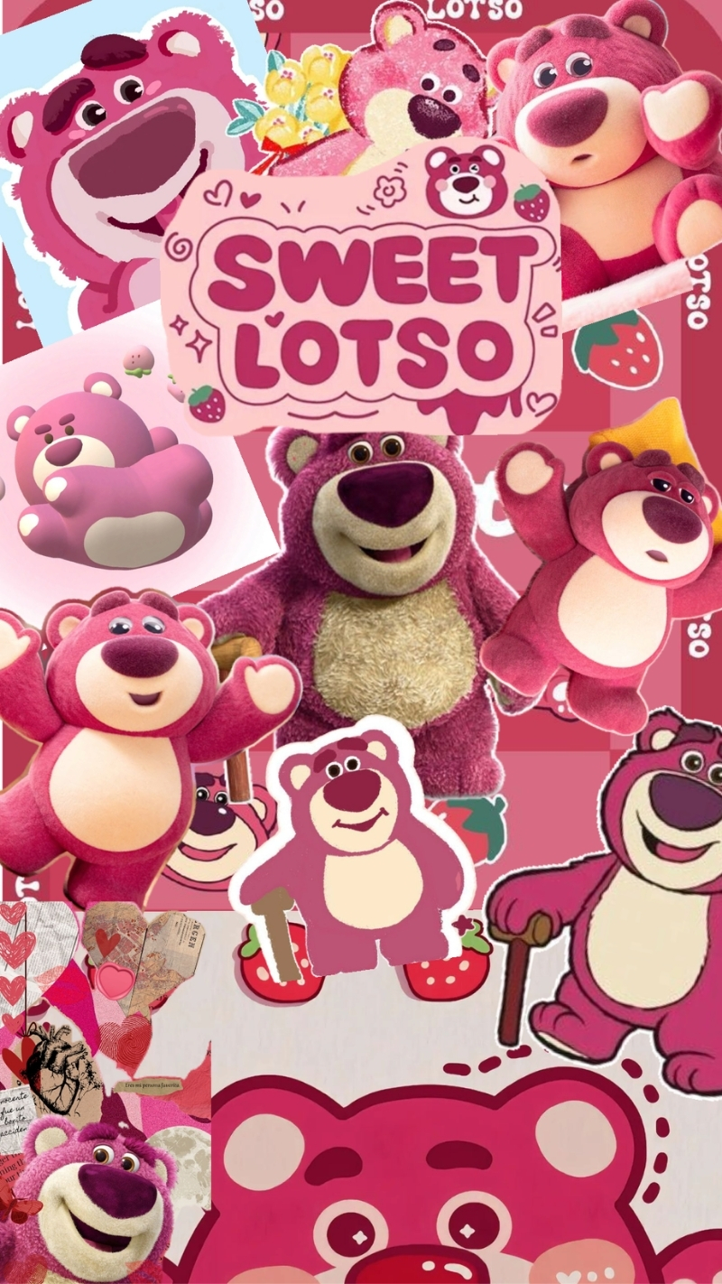 ảnh nền cute điện thoại gấu Lotso