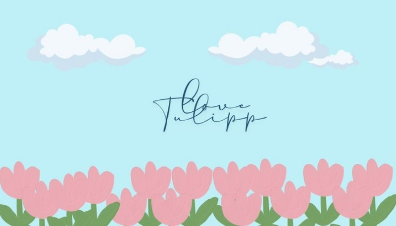 ảnh nền cute hoa tulip đẹp