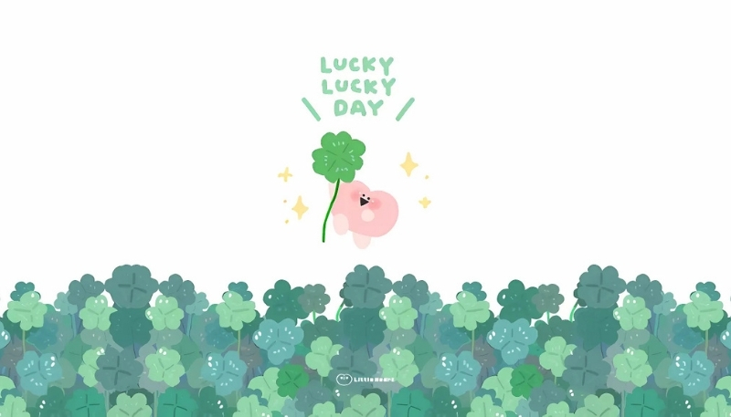 ảnh nền cute lucky day