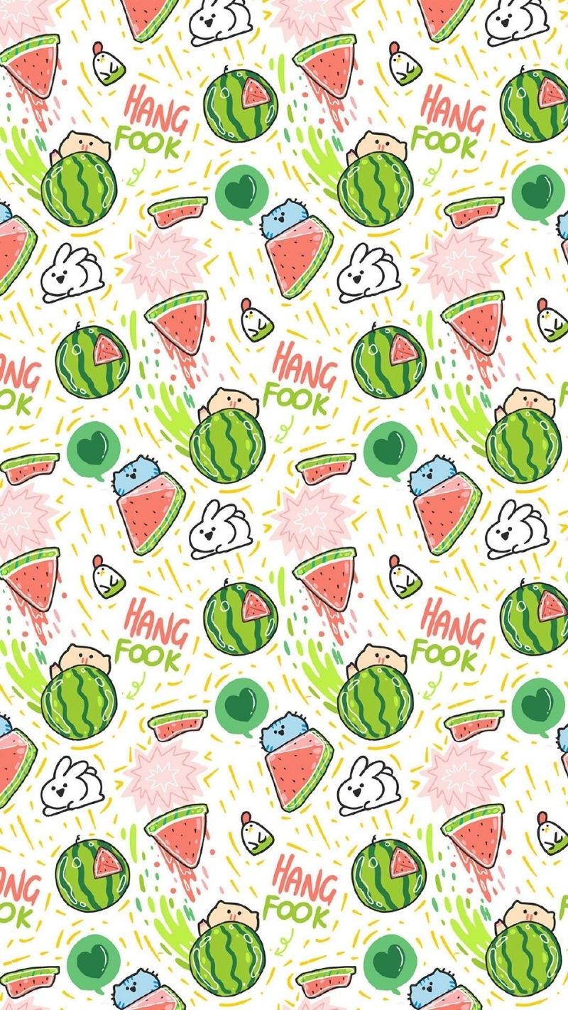 ảnh nền cute điện thoại trái dưa hấu cute