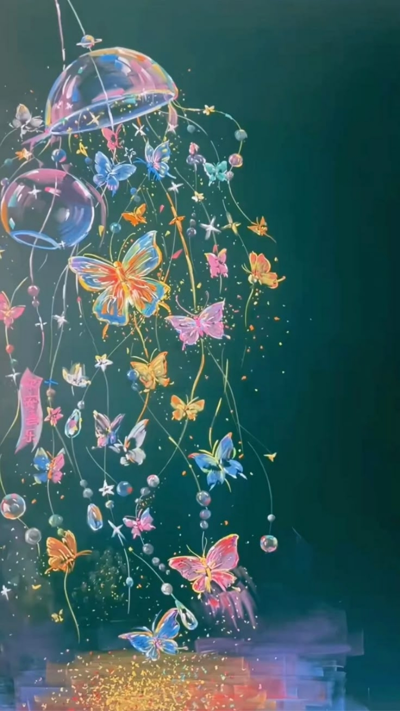 ảnh nền cute điện thoại đa sắc