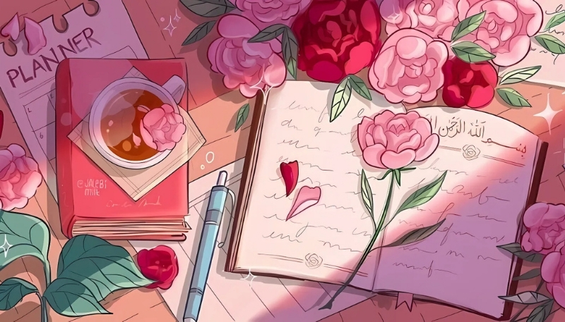 ảnh nền cute viết thư