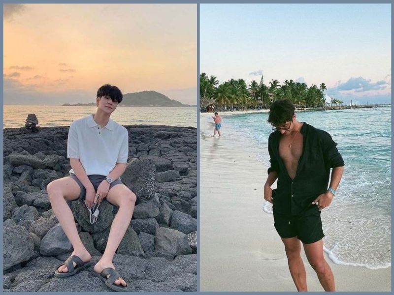 tip chụp ảnh đi biển cho nam