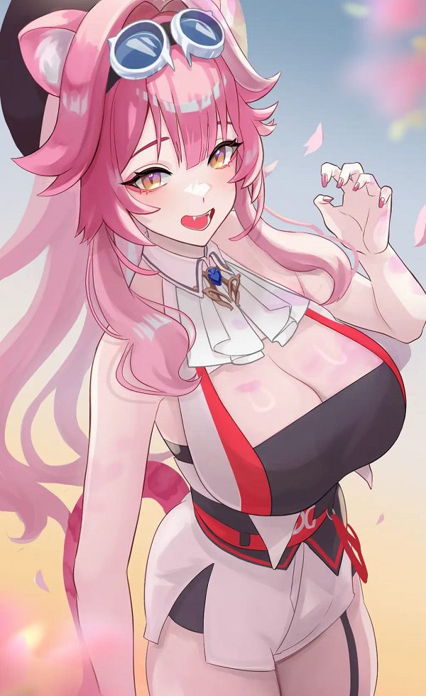 Nhân vật anime diện váy ngắn khoe chân dài nuột nà