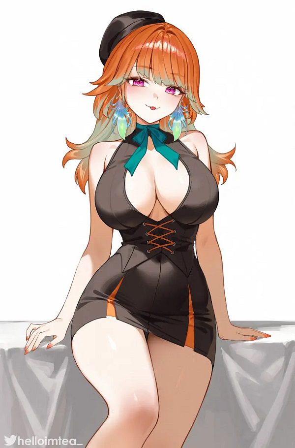 Hình anime girl gợi cảm với nụ cười ngọt ngào chết người