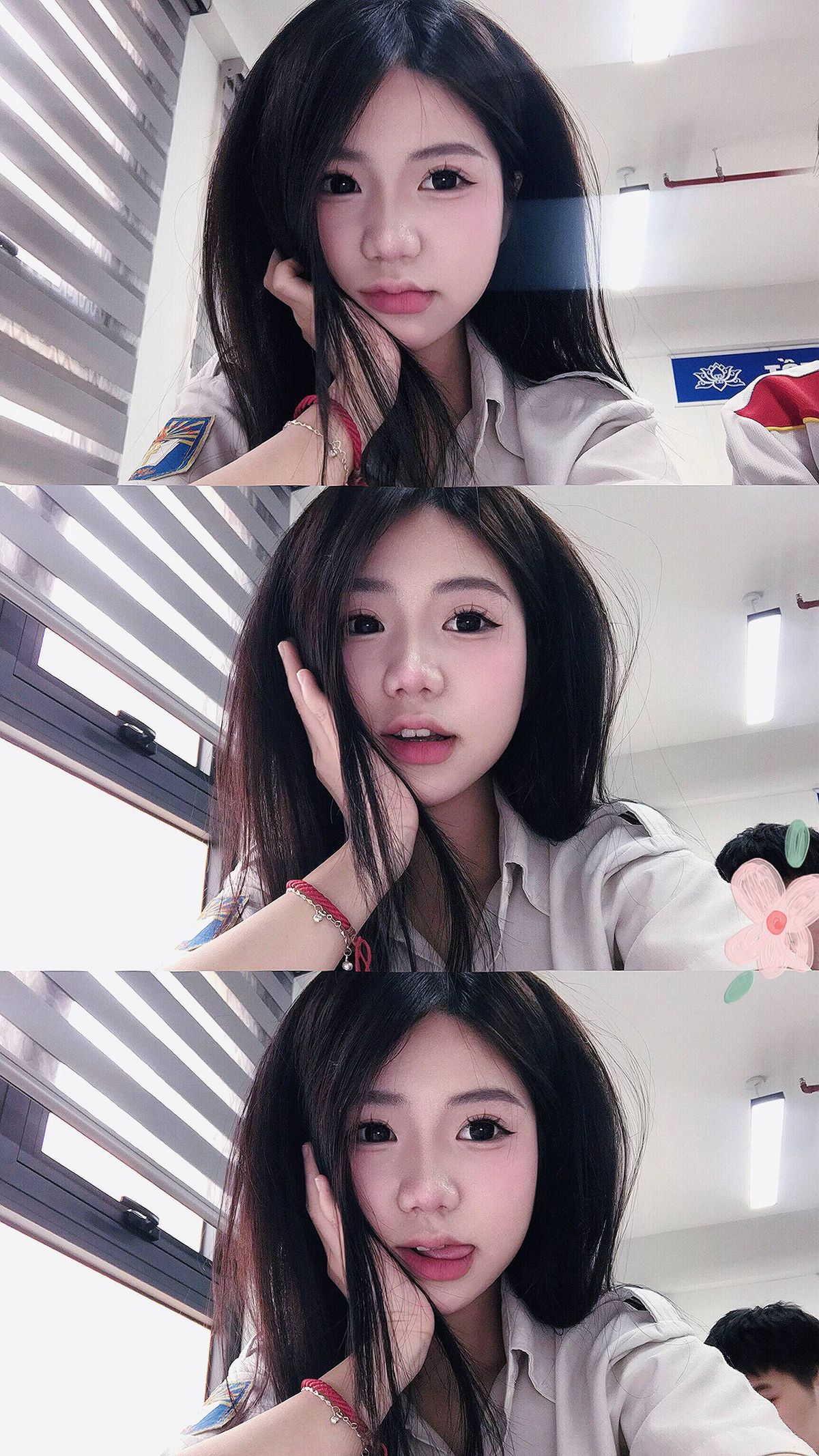 Vẻ đẹp giản dị ngọt ngào trong ảnh gái xinh cấp 3 thật dễ thương