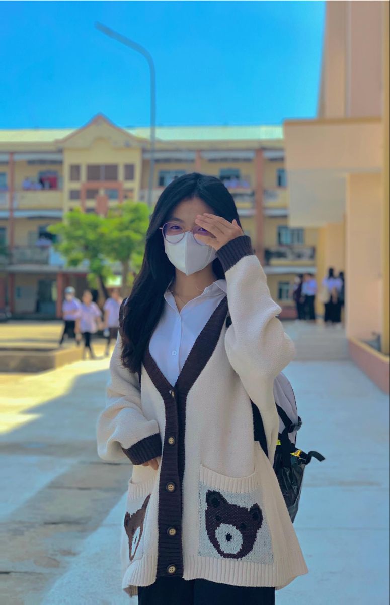 Nét dịu dàng trẻ trung trong ảnh gái xinh cấp 3 làm người xem say đắm