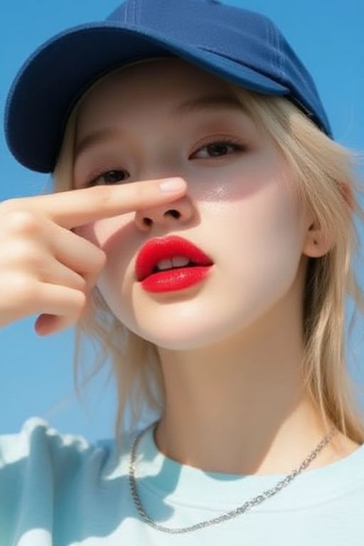 Ảnh chụp trước gương che mặt nữ