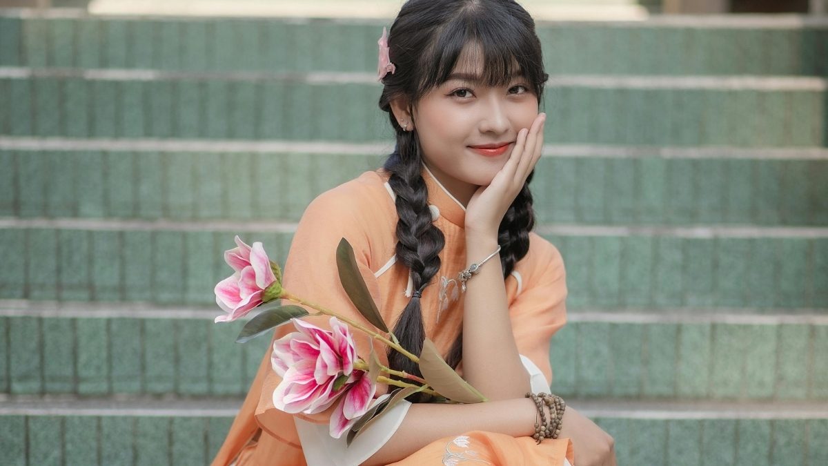 Ảnh cô gái xinh đẹp thuần khiết thục nữ