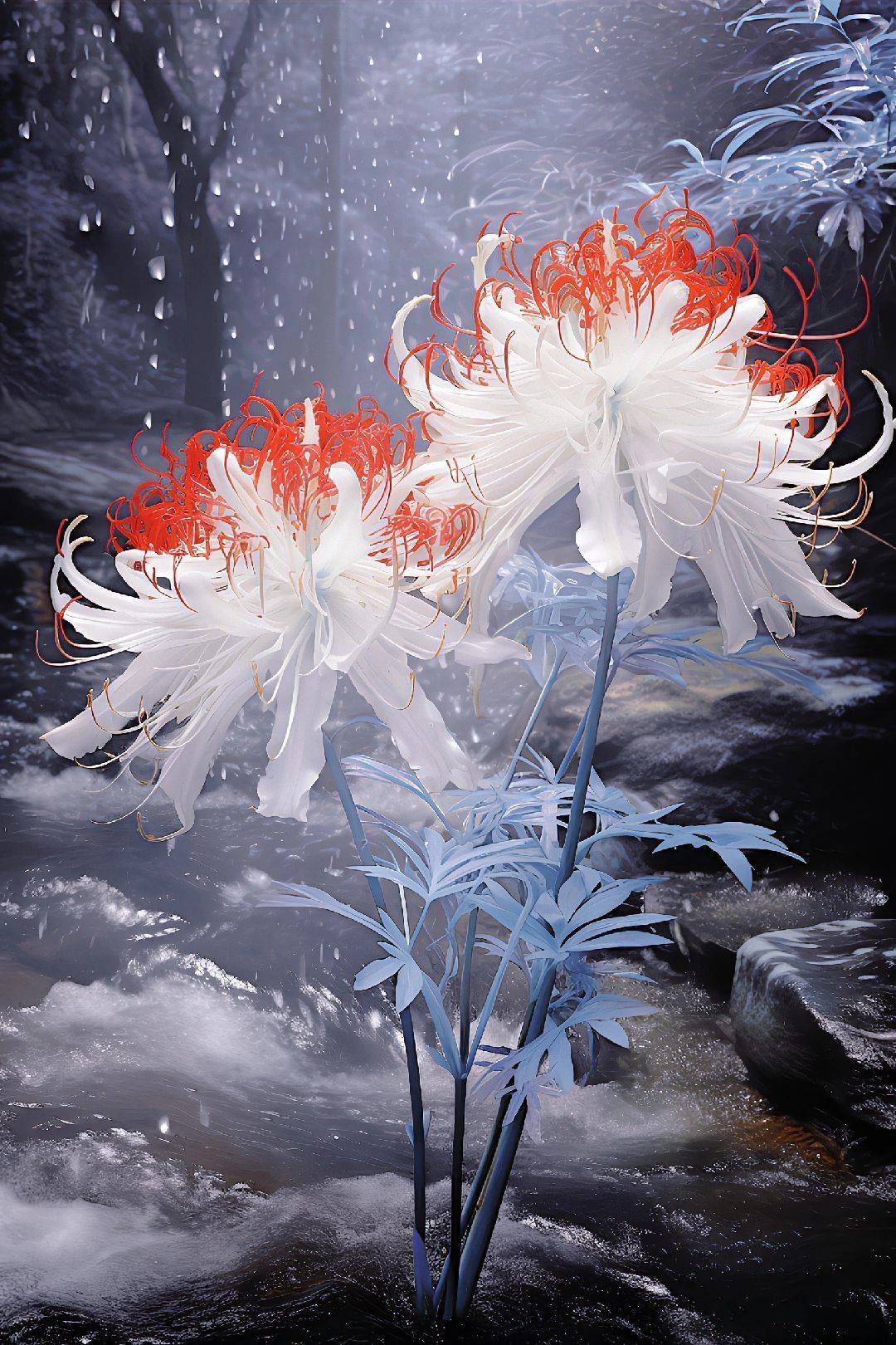 hình nền hoa bỉ ngạn 3d