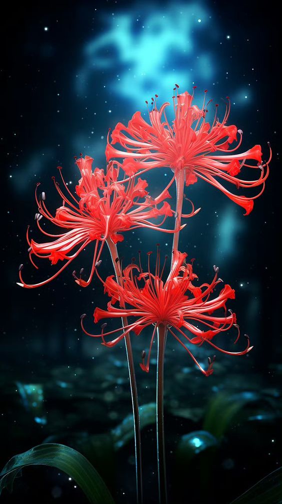 hình nền hoa bỉ ngạn đỏ