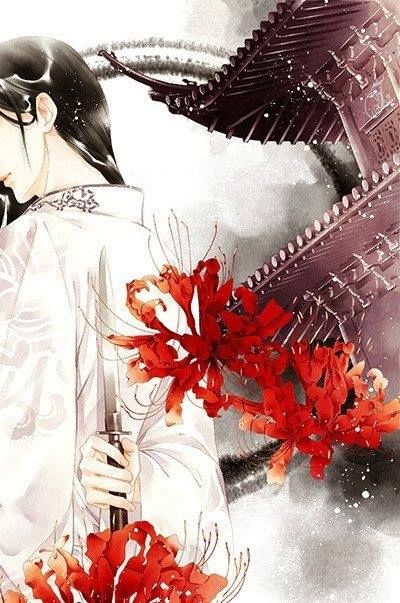 hình nền hoa bỉ ngạn cổ trang