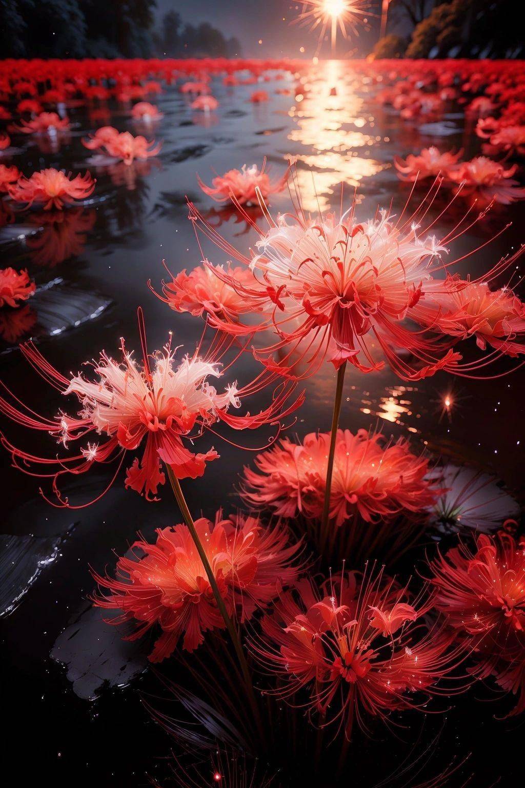 hình nền hoa bỉ ngạn đỏ