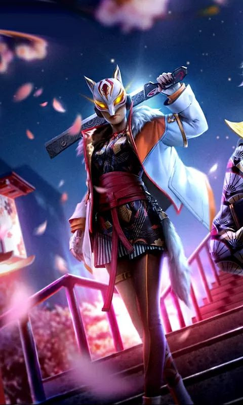 Ảnh FF nữ ngầu với bộ trang phục chiến đấu có áo choàng, mang vẻ bí ẩn và mạnh mẽ