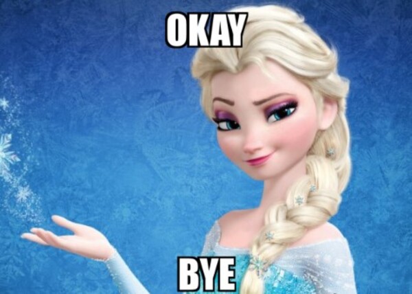 Chibi tạm biệt theo phong cách meme ok, một lời chào hài hước