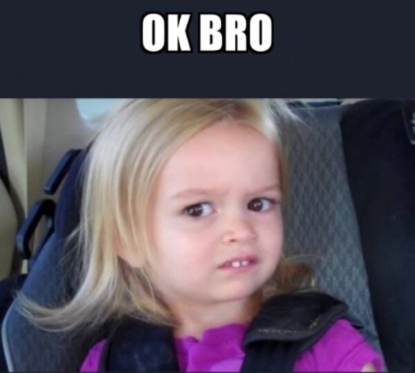 Chàng trai với biểu cảm 'ok bro' - một meme ok hài hước