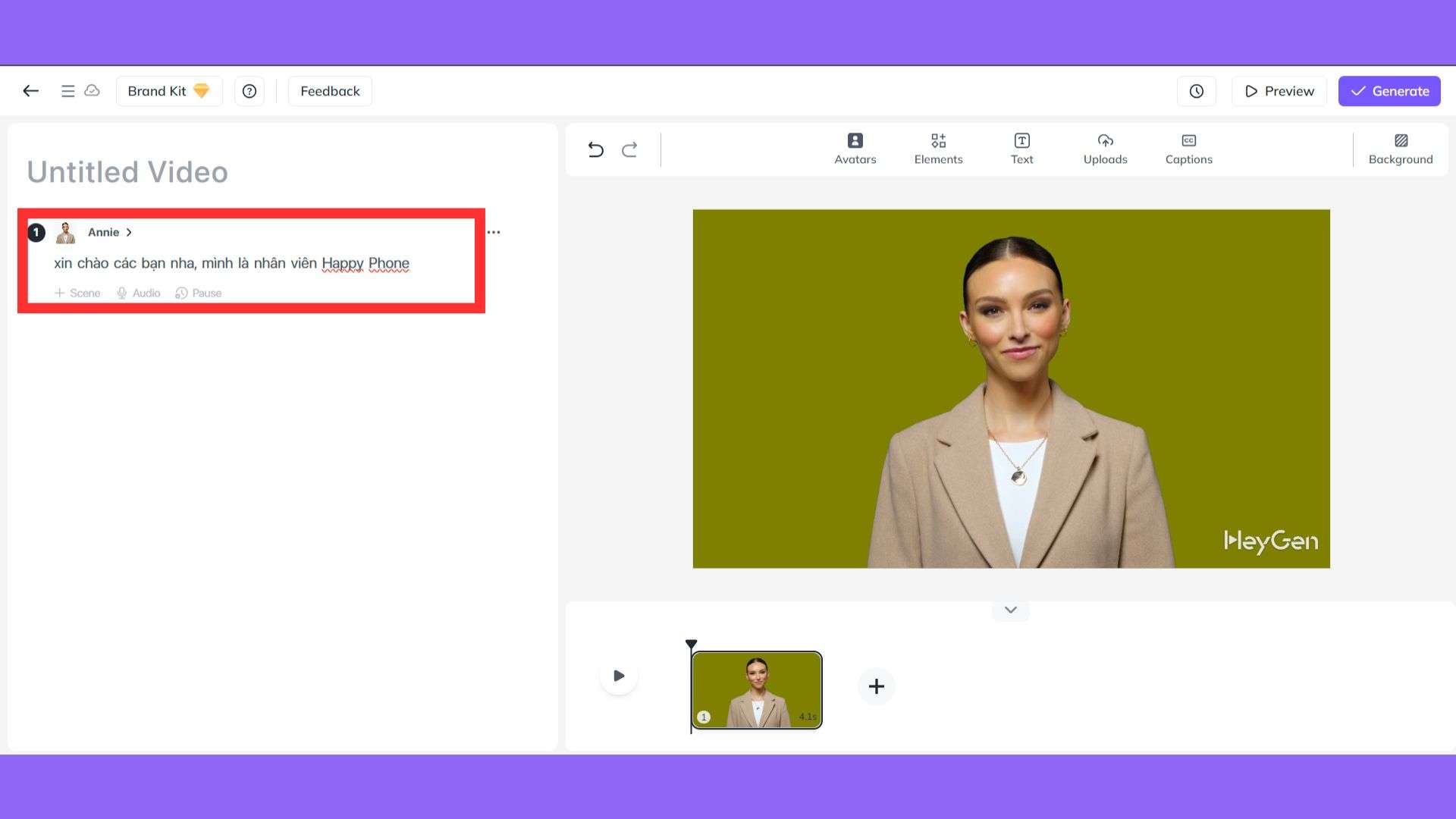 Hướng dẫn sử dụng HeyGen
