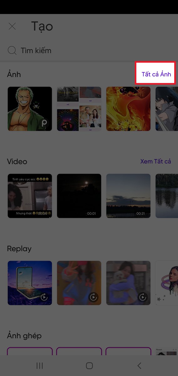 nhấn chọn nút dấu + (tạo mới)