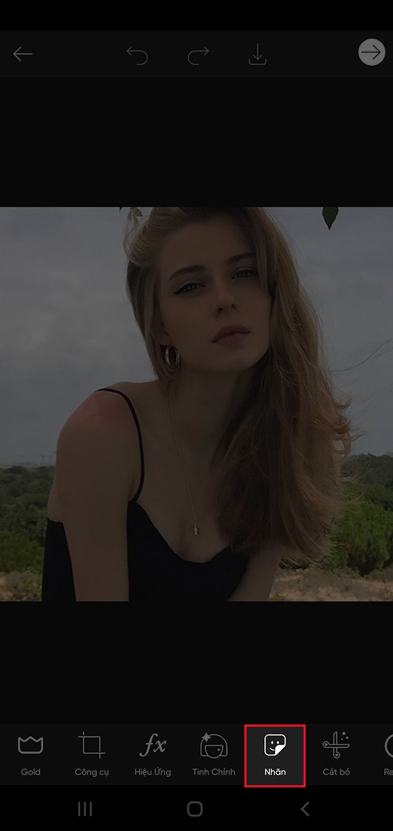 chọn bức ảnh mà bạn muốn chèn số điện thoại