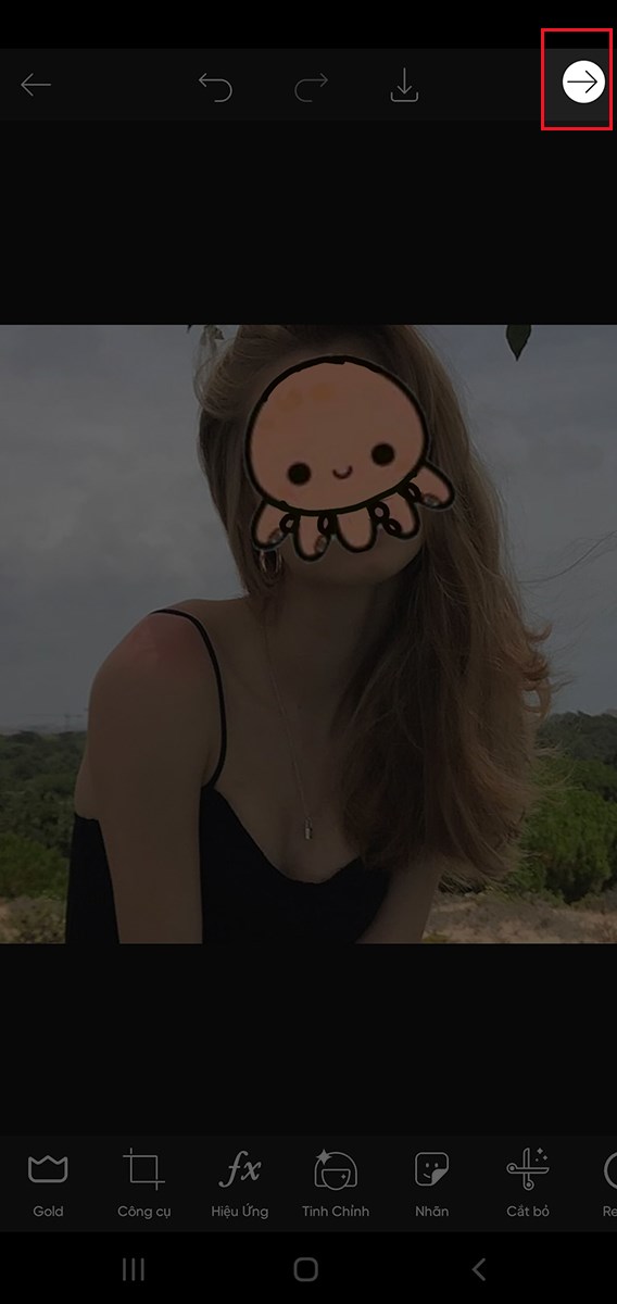 ăn chỉnh icon/ sticker vào đúng vị trí