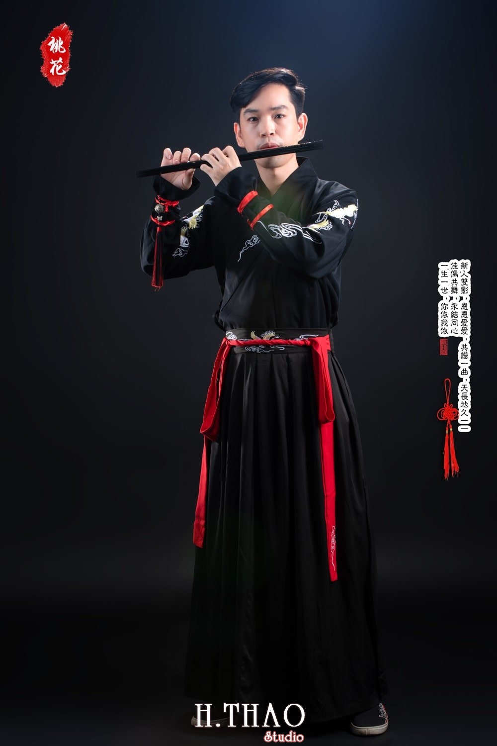 Anh co trang trong studio 5 min - Chụp ảnh nghệ thuật cổ trang tuyệt đẹp với phim trường Blue