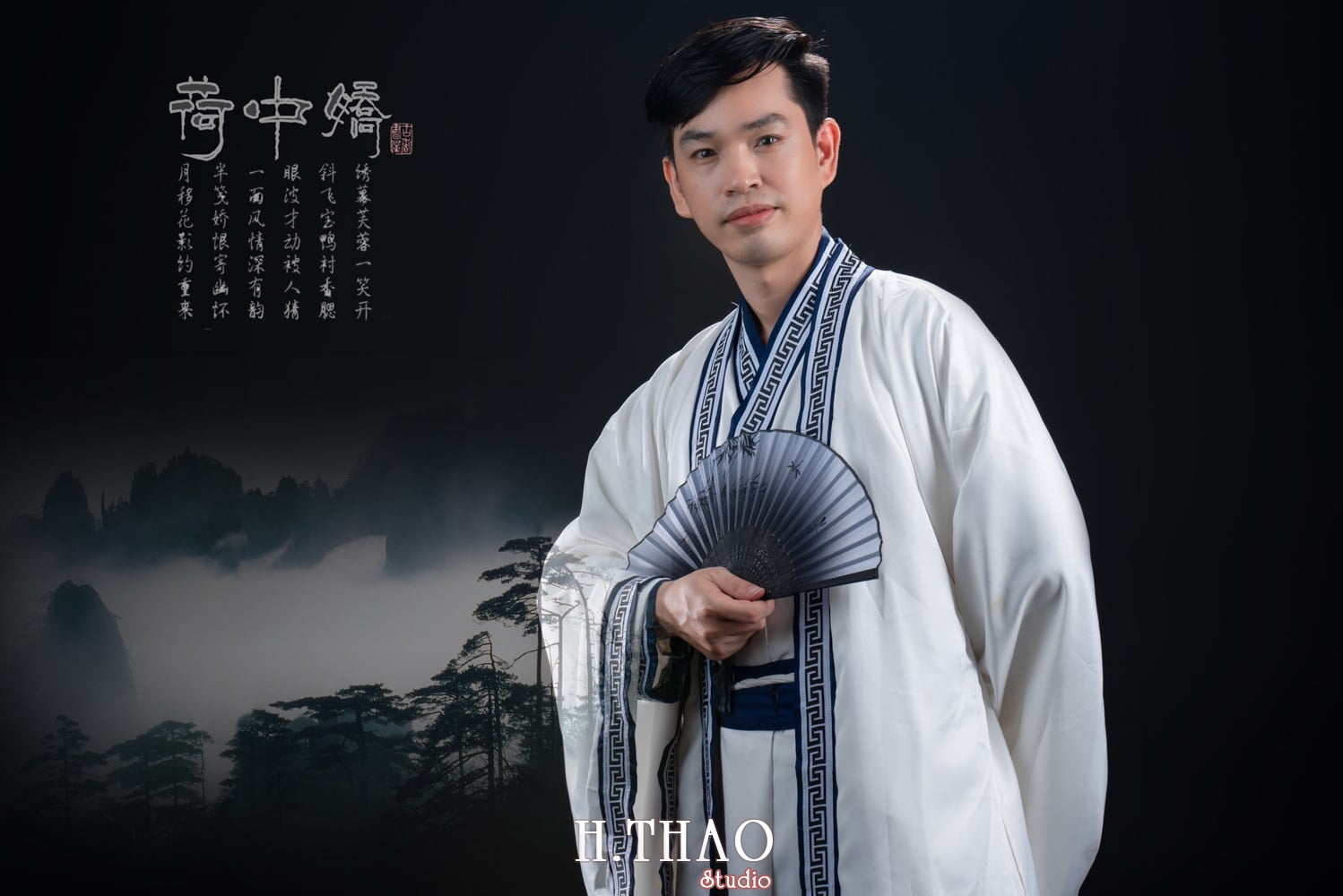 Anh co trang trong studio 14 min - Chụp ảnh nghệ thuật cổ trang tuyệt đẹp với phim trường Blue