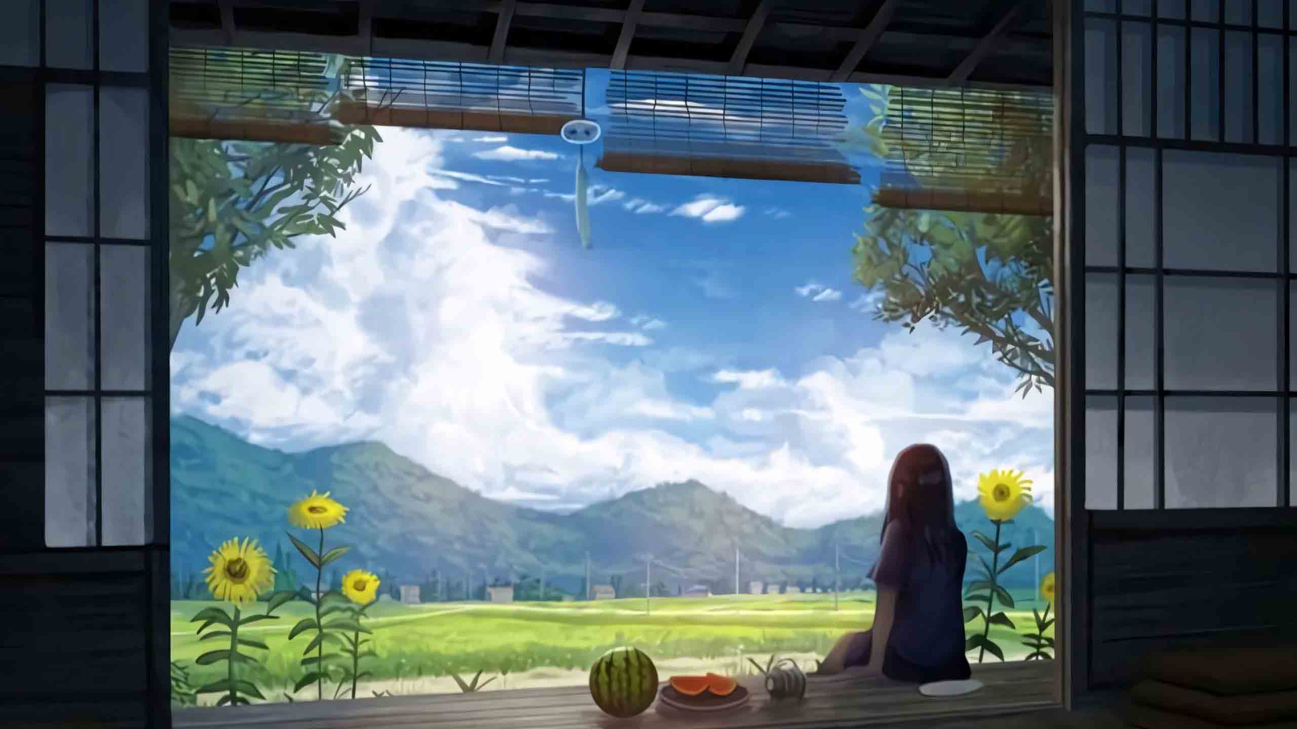 anh phong canh chill buon anime 2560px 1440px 2k 5
