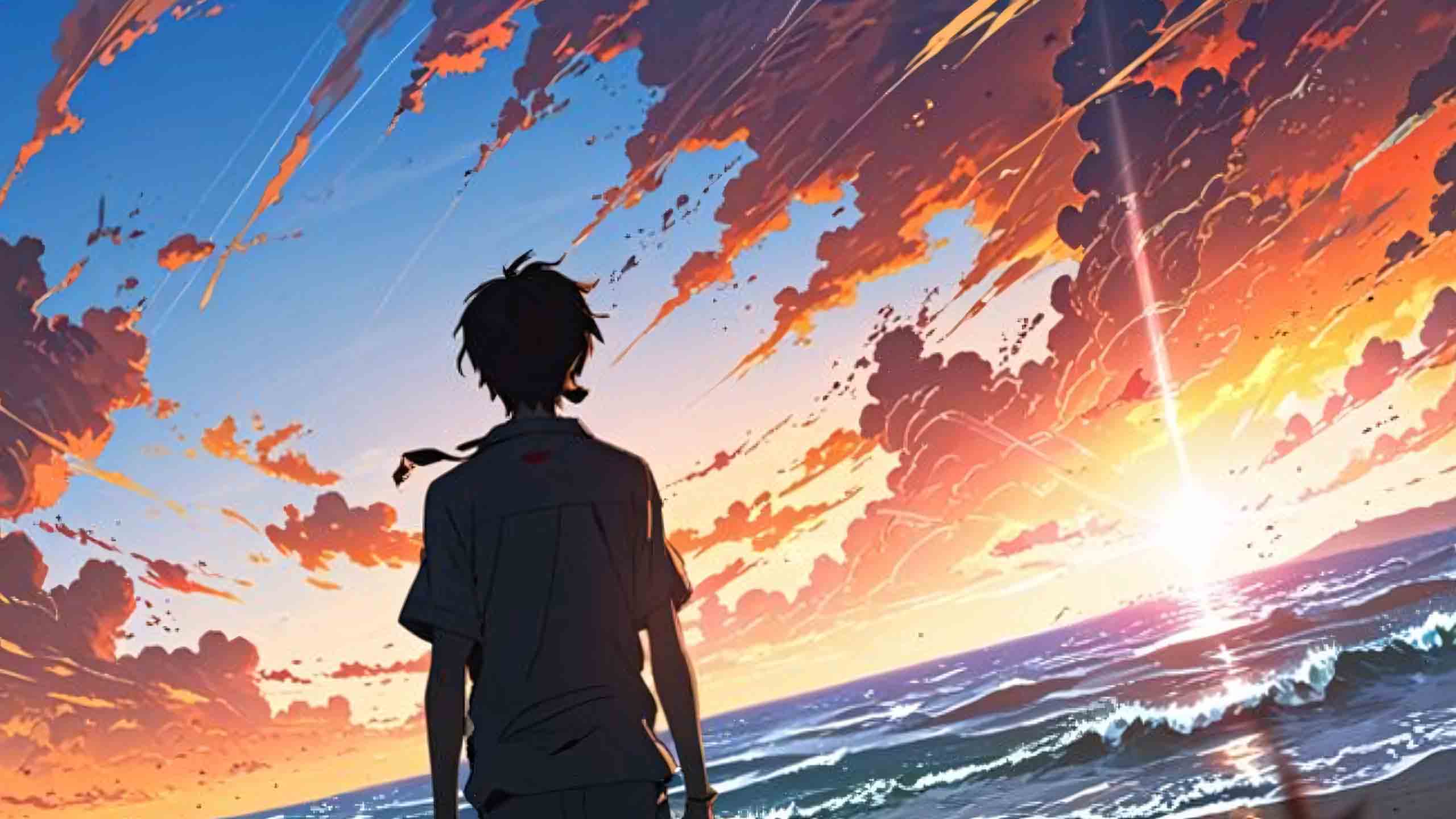 phong canh anh hoang hon buon anime 2560px 1440px 2k 1