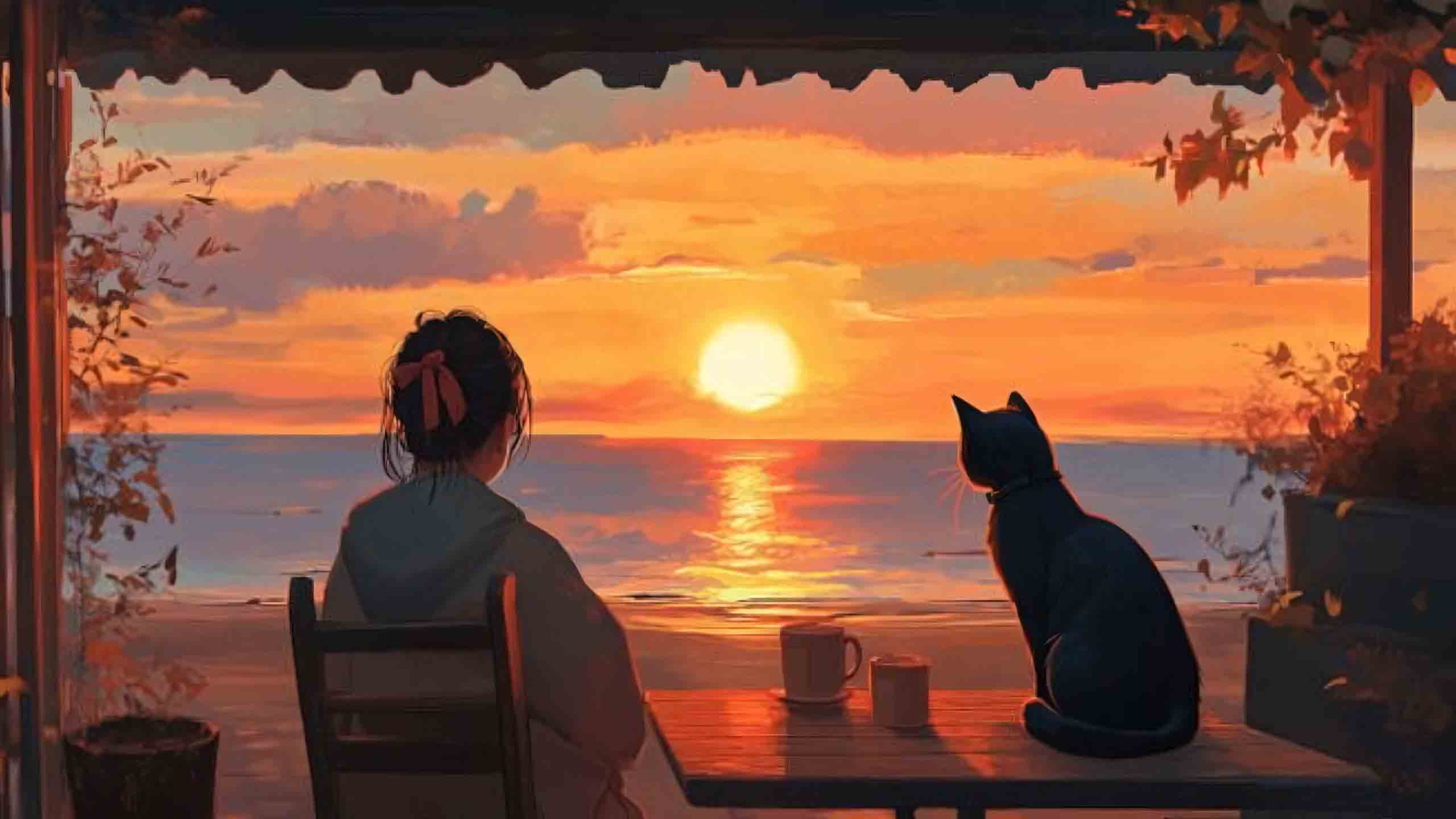 anh phong canh chill buon anime 2560px 1440px 2k 4