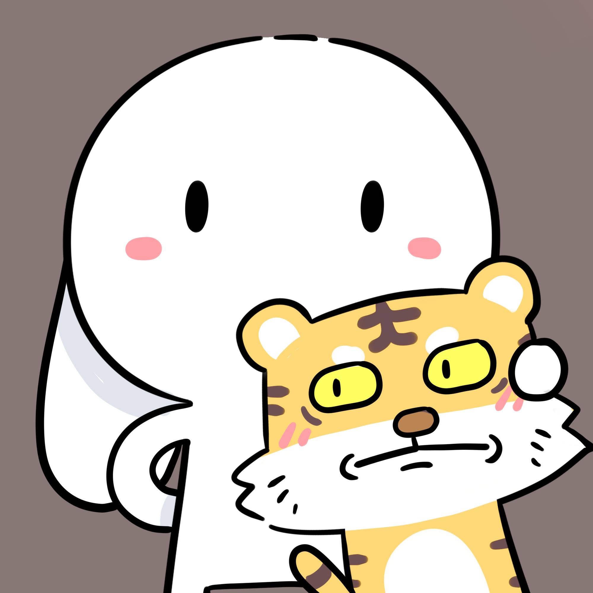 Ảnh thỏ bảy màu cute 4K