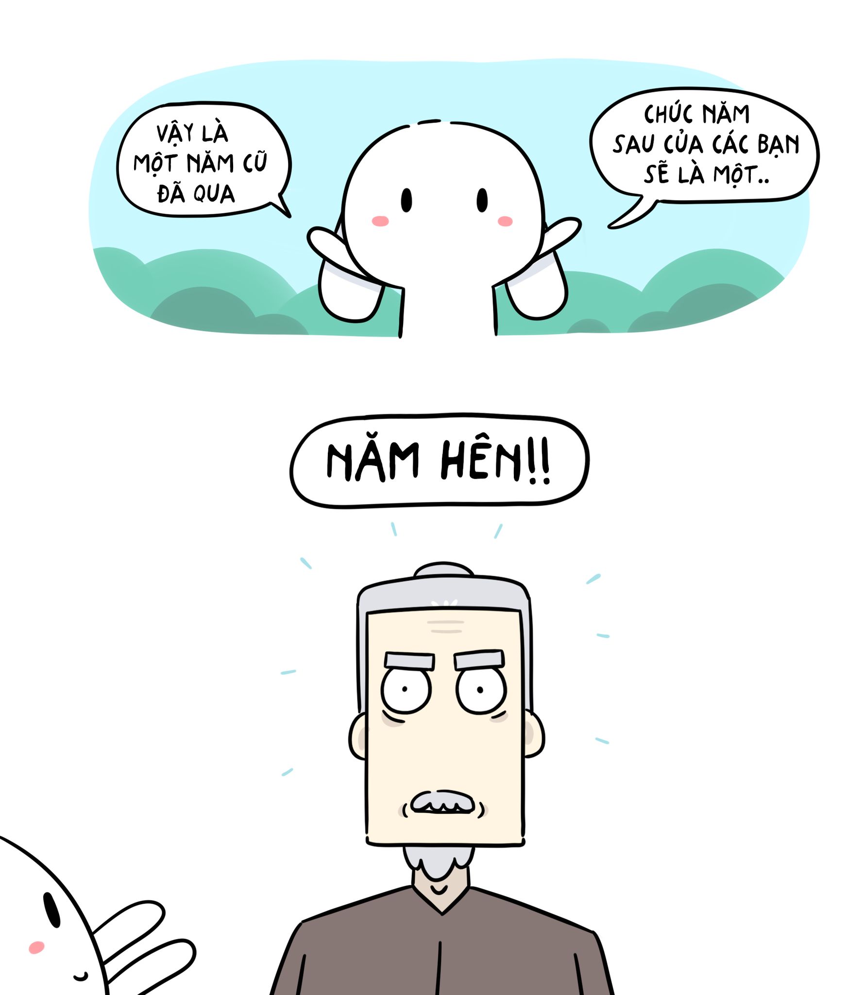 Hình nền thỏ 7 màu lầy chibi