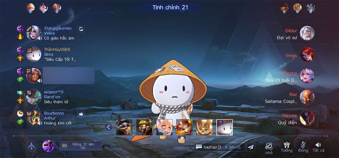 Wallpaper thỏ 7 màu liên quân