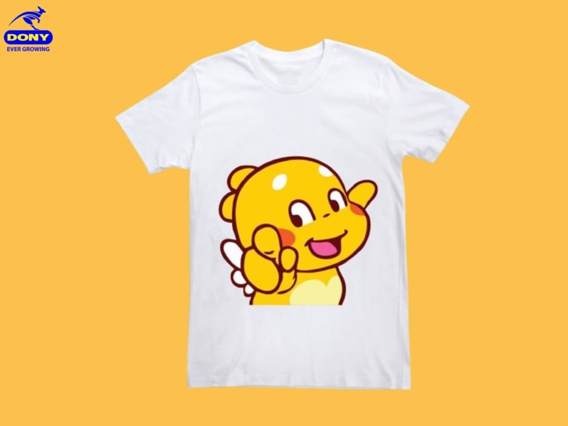 Mau ao in hinh rong voi kieu dang emoji song dong bat mat